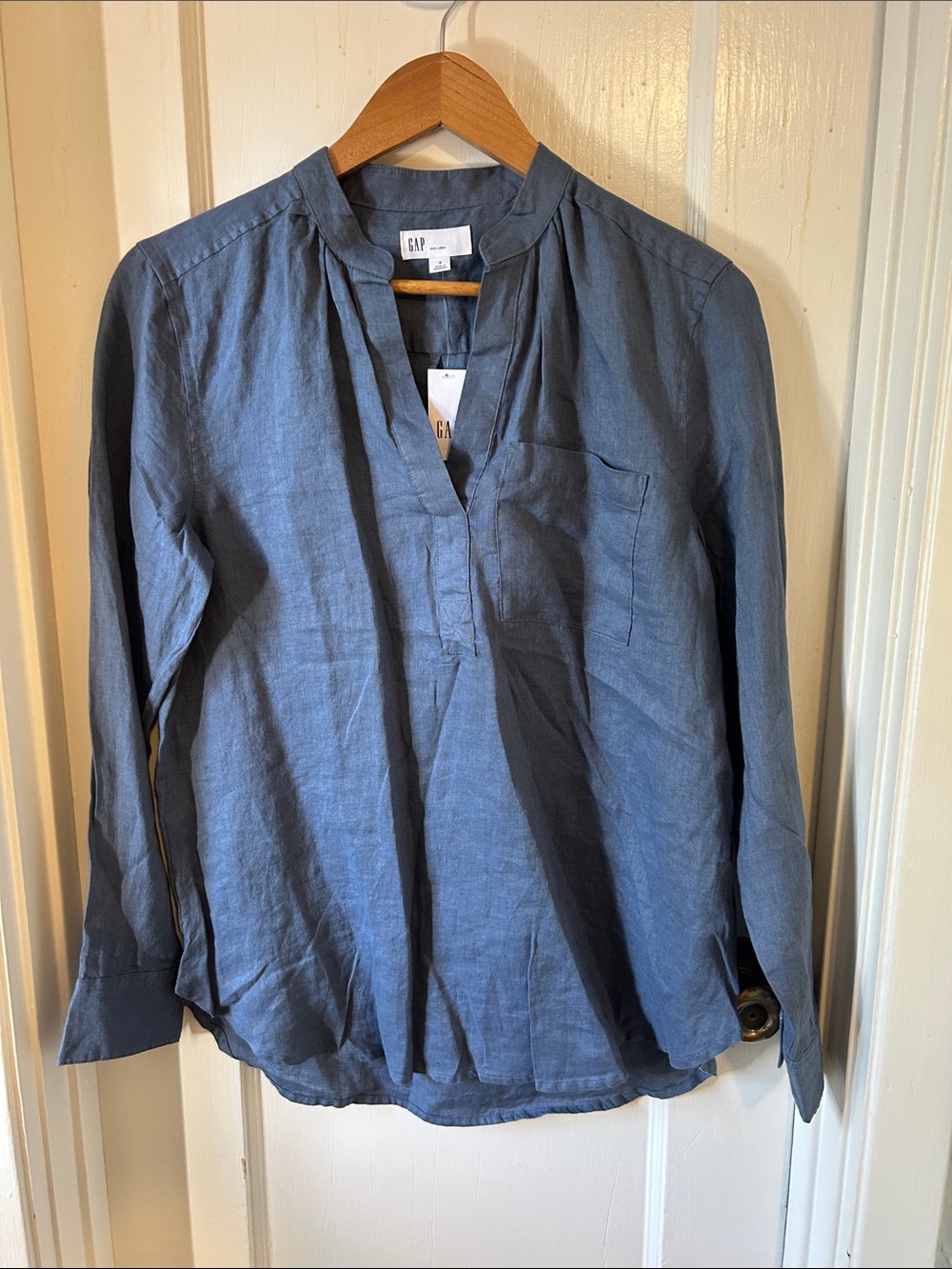 GAP Slate Blue Linen Tunic